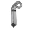 Jacob Alexander Boy's Regular Self Tie Prep Solid Color Necktie - Silver view 2