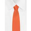 Jacob Alexander Boy's 14" Pretied Solid Color Zipper Tie - Orange view 4