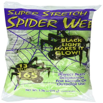 Fun World Super StretchTM Black Spider Web