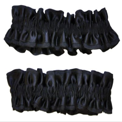 Morris Costumes Armband Garters Black Pair