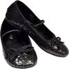 Flat Ballet Glitter CH BK XLGE view 1