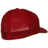 6 Panel Trucker Flexible Cap - Red view 3