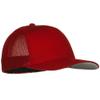 6 Panel Trucker Flexible Cap - Red view 4