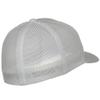 6 Panel Trucker Flexible Cap - White view 3