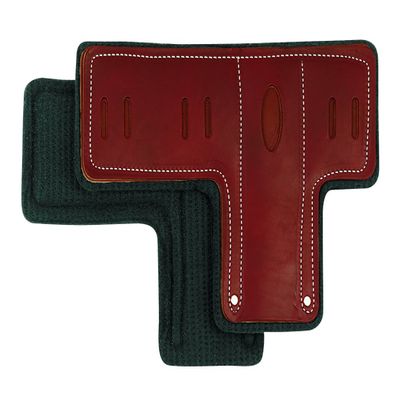 Weaver Leather Arborist T Shaped Climber Pads with Felt Liner, Brown/Black