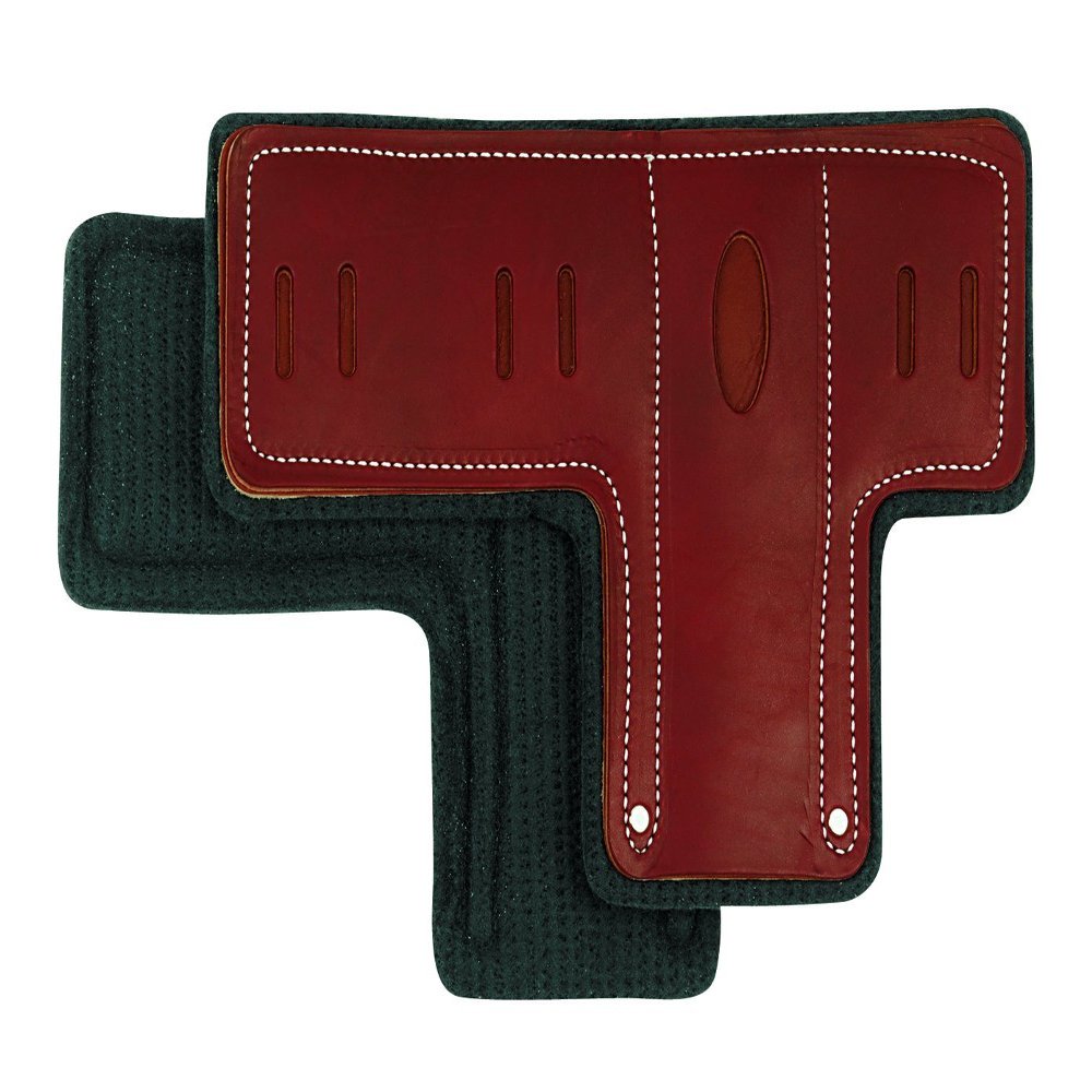 Weaver Leather Arborist T Shaped Climber Pads with Felt Liner, Brown/Black