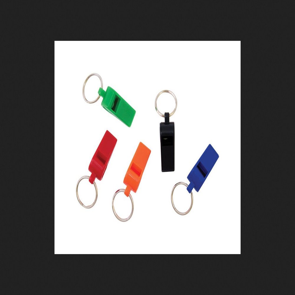 Hy-Ko #KC160 Plastic Whistle Key Ring