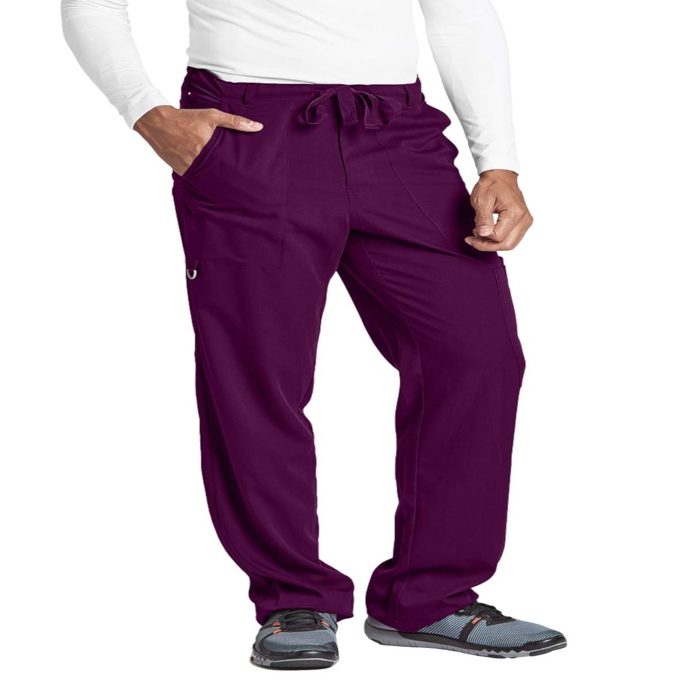Grey's Anatomy 0203 Men's Utility Pant (Wine, X-Large)