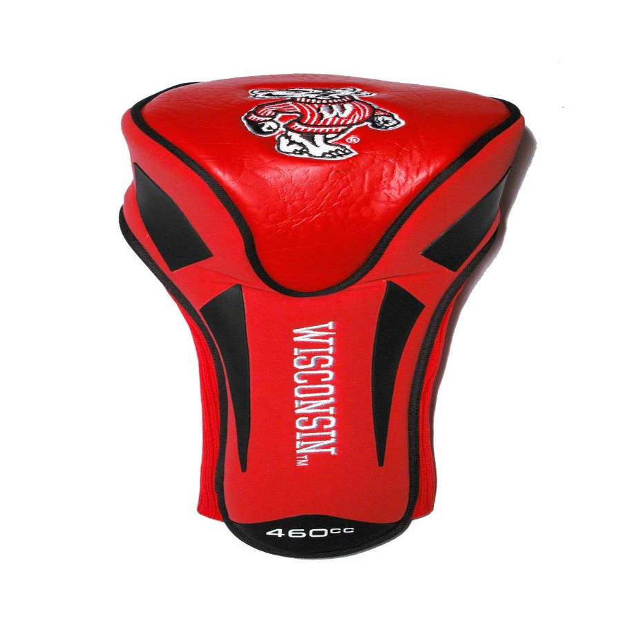 Team Golf NCAA Wisconsin Badgers Single Apex Driver Head Cover Golf Club Single Apex Driver Headcover, Fits All Oversized Clubs, Truly Sleek Design