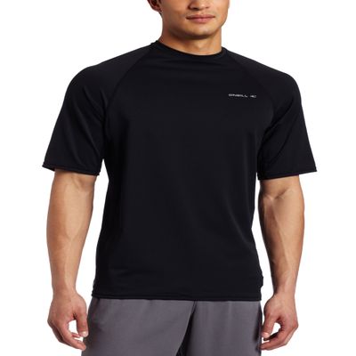 O'Neill Wetsuits Men's 24-7 Short Sleeve Crew, Black, X-Large