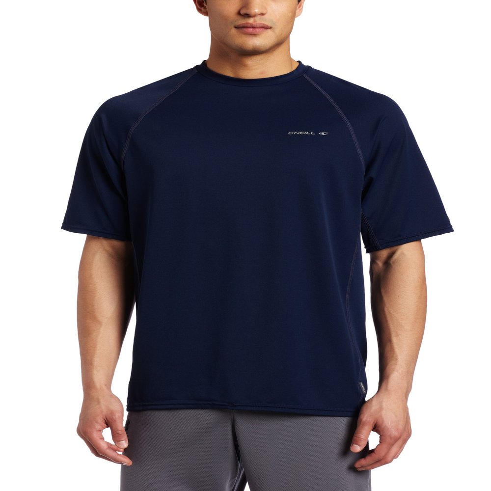 O'Neill Wetsuits Men's 24-7 Short Sleeve Crew, Blue, XX-Large