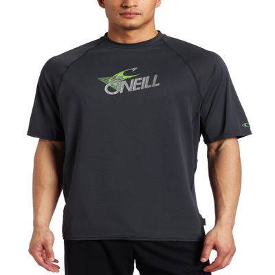 O'Neill Wetsuits Men's 24-7 Short Sleeve Crew, Graphite, Large