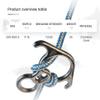 ProClimb Figure 8 Descender | Stainless Steel | Rappelling and Rescue | 50 kN | Bent Ear Design view 3