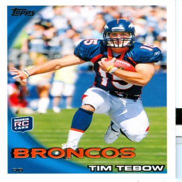 2010 Topps Tim Tebow Rookie Card