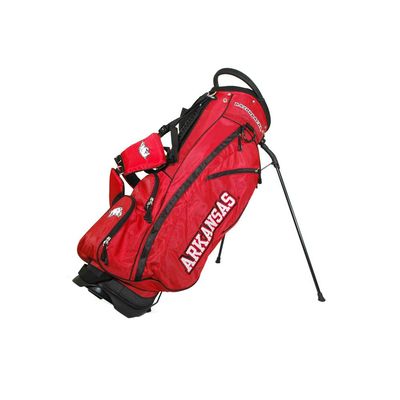 Team Golf NCAA Arkansas Razorbacks Fairway Golf Stand Bag, Lightweight, 14-way Top, Spring Action Stand, Insulated Cooler Pocket, Padded Strap, Umbrella Holder & Removable Rain Hood
