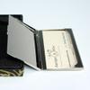 Antique Alive Mother of Pearl Engraved Business Credit Name Id Card Case Holder Metal Stainless Steel Slim Money Wallet with Peony Design view 3