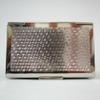Antique Alive Mother of Pearl Engraved Business Credit Name Id Card Case Holder Metal Stainless Steel Slim Money Wallet with Peony Design view 4
