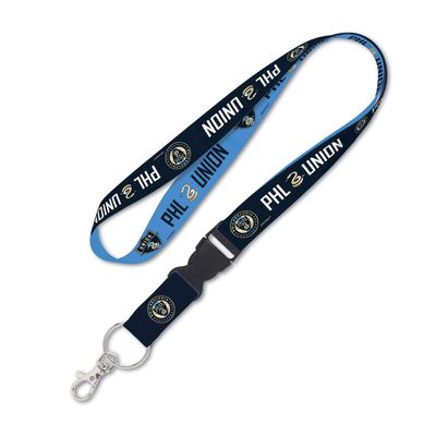 Soccer Philadelphia Union Lanyard with Detachable Buckle, 3/4"
