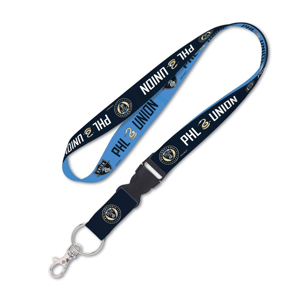 Soccer Philadelphia Union Lanyard with Detachable Buckle, 3/4"