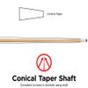 Viper by GLD Products Commercial/House 57" 1-Piece Canadian Maple Billiard/Pool Cue, 21 Ounce, Brown view 3