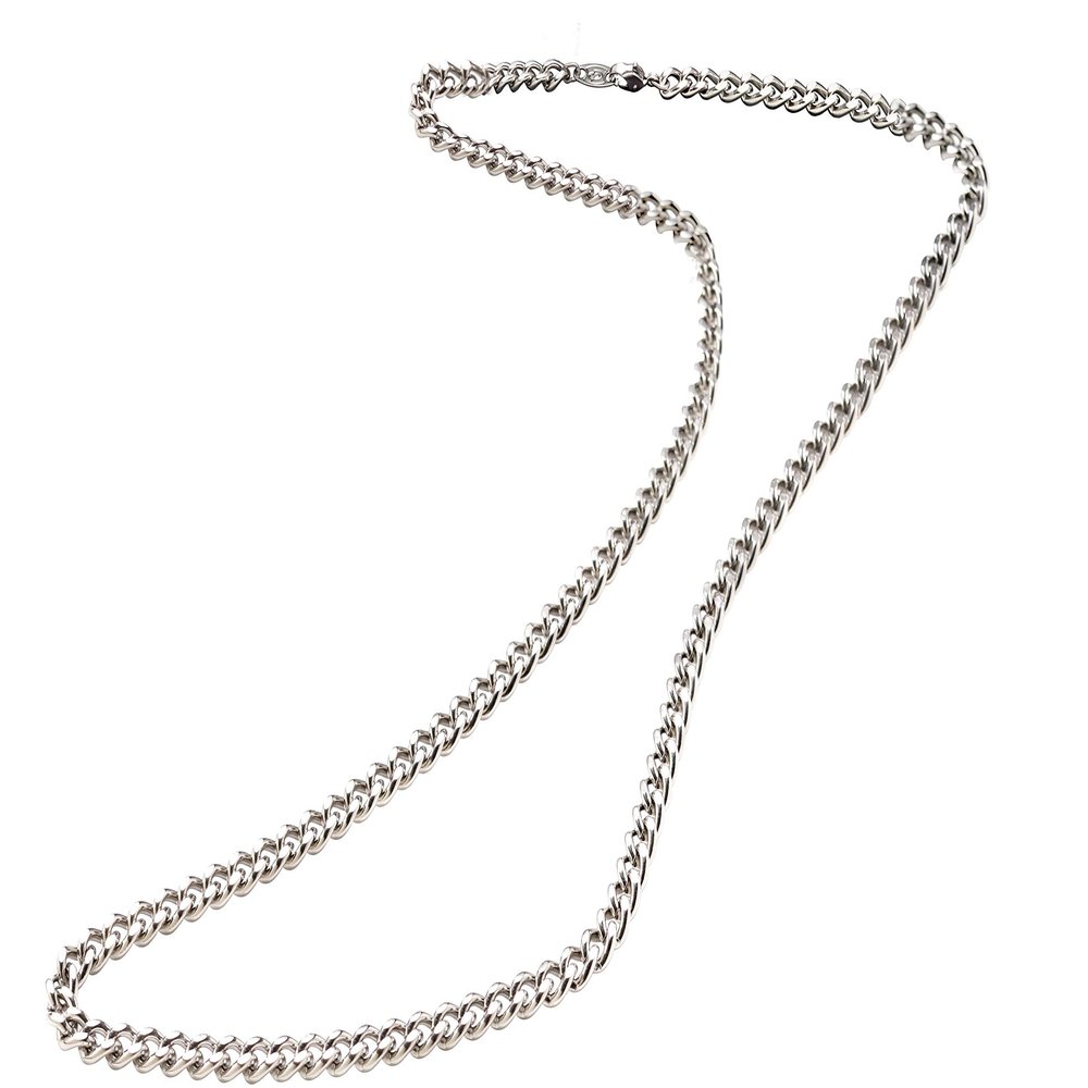 Phiten Pure Titanium Chain Necklace Highest-end Made in JAPAN [Japan Import] (15.7" (40cm))