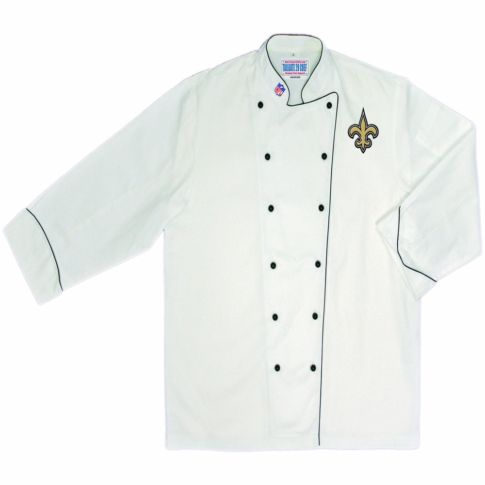 NFL New Orleans Saints Premium Chef Coat (X-Large)