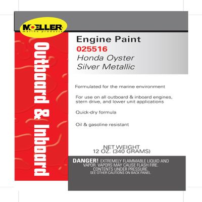 Moeller EP Honda Marine Paint, Silver Metallic