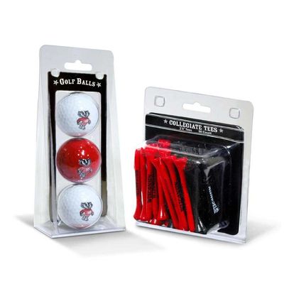 Team Golf Wisconsin Badgers 3 Golf Balls and 50 Golf Tees