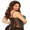 Seven Til Midnight Women's Victorian Lace Bustier, Teal, Medium view 2