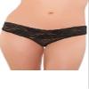 Seven 'til Midnight Low Rise Lace Cheeky, X-Large, Black view 1