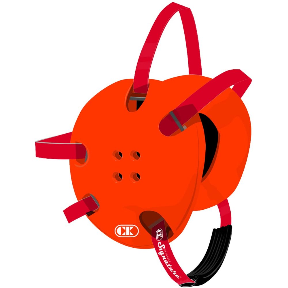 Cliff Keen E58 Signature Wrestling Headgear - Orange/Scarlet