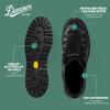 Danner Mountain Light II 5 Gore-Tex Waterproof Hiking Boots for Men with Durable Full-Grain Leather, Breathable Gore-Tex Barrier & Traction Outsole, Black - 7 EE view 4