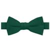 Jacob Alexander Boy's Kids Pretied Banded Adjustable Solid Color Bowtie - Hunter view 1