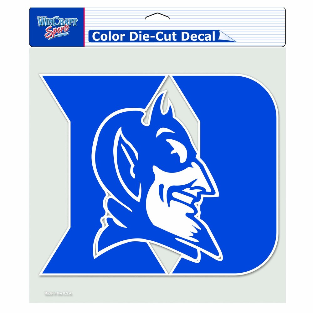 NCAA Duke Blue Devils 8-by-8 Inch Diecut Colored Decal