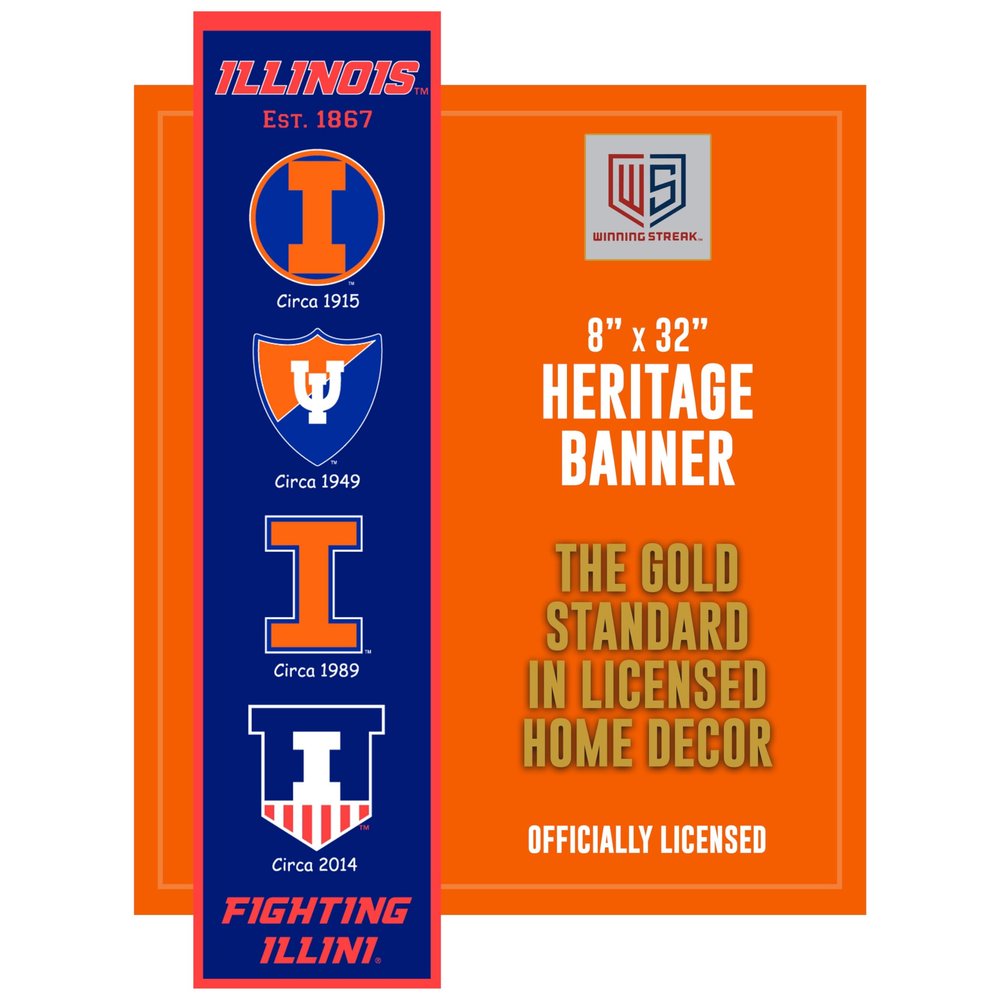 NCAA Illinois Fighting Illini Heritage Banner