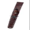 Colt Tactical Trench V-42 Dagger Double Edged Knife w/ Leather Handle & Sheath view 2