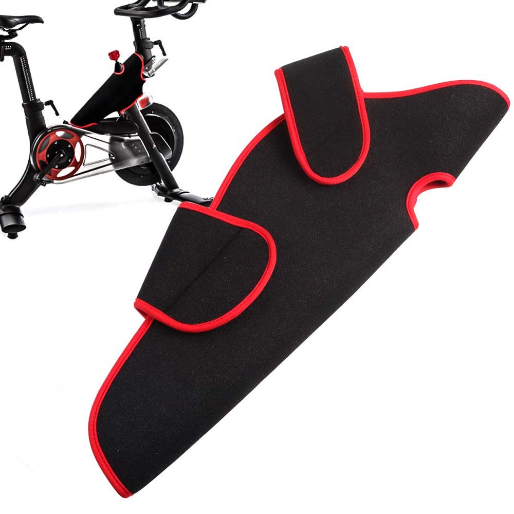 dzotmyn Vasea Bike Cover Custom Sweat Towel FrameWrap for Peloton Bike, Black, Neoprene, Indoor, Belt Drive, Magnetic Resistance