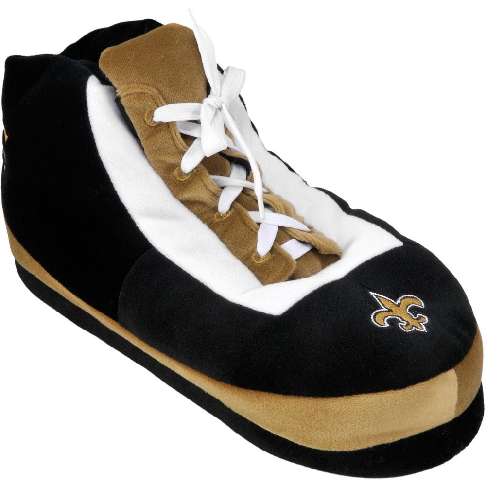 FOCO New Orleans Saints Wrapped Logo Sneaker Slipper Medium