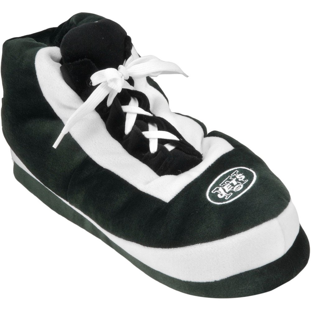 FOCO New York Jets Wrapped Logo Sneaker Slipper Medium