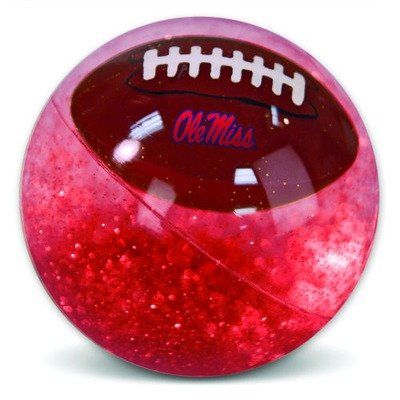 NCAA Ole Miss Rebels Super Ball, 3-Inch, Clear