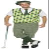 Rasta Imposta Mens Old Tyme Golfer, Green, Larger view 1