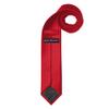 Jacob Alexander Boy's Regular Self Tie Prep Solid Color Necktie - Red view 2