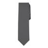 Jacob Alexander Boy's Regular Self Tie Prep Solid Color Necktie - Charcoal view 1