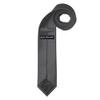 Jacob Alexander Boy's Regular Self Tie Prep Solid Color Necktie - Charcoal view 2