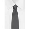 Jacob Alexander Boy's Regular Self Tie Prep Solid Color Necktie - Charcoal view 3