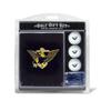 Team Golf Military Navy Embroidered Golf Towel, 3 Golf Ball, and Golf Tee Set Gift Set Embroidered Golf Towel, 3 Golf Balls, and 14 Golf Tees 2-3/4" Regulation, Tri-Fold Towel 16" x 22" & 100% Cotton view 1