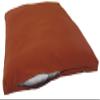 Kapok Zafu, Zabuton and Support Meditation Cushion Set (3pc), Clay view 4