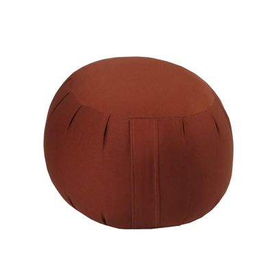 Jumbo Buckwheat Zafu Meditation Cushion, Clay