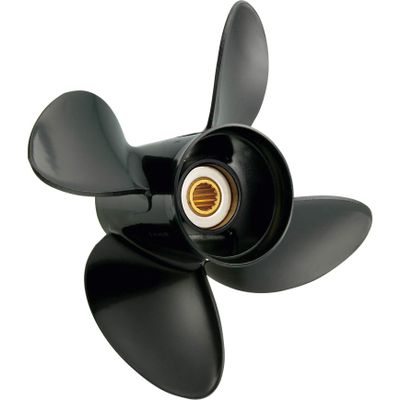 SOLAS Amita 9.25" x 9" Pitch Standard Rotation 4 Blade Aluminum Boat Propeller