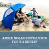 Sport-Brella Super-Brella SPF 50+ Sun and Rain Canopy Umbrella for Camping, Beach and Sports Events (8-Foot, Blue) view 3